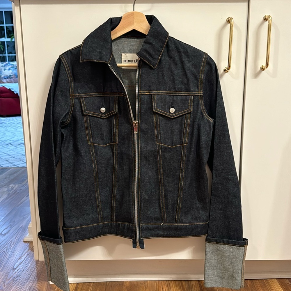 Helmet Lang re edition in Raw Indigo size small.
